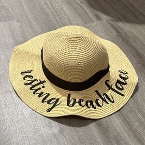 Brooks Beige Sun Hat with Black Band
